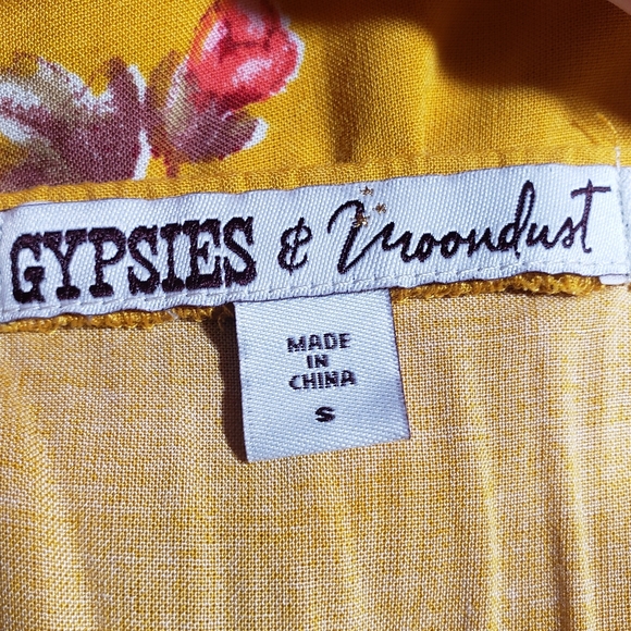 Gypsies & Moondust Off The Shoulder Strapless Floral NWT Shirt Size Small - Picture 6 of 12